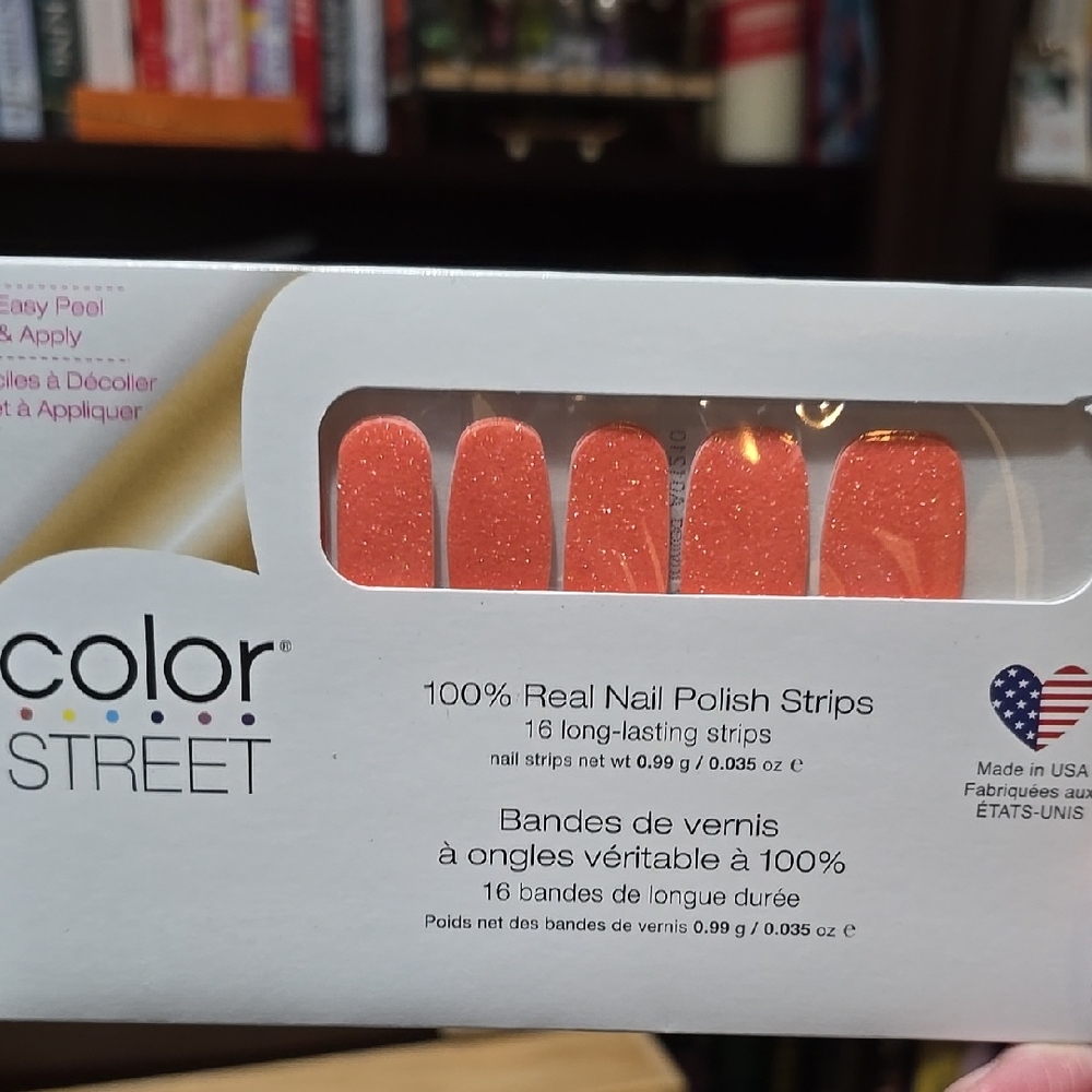 Color Street Orange Nail Polish Strips
